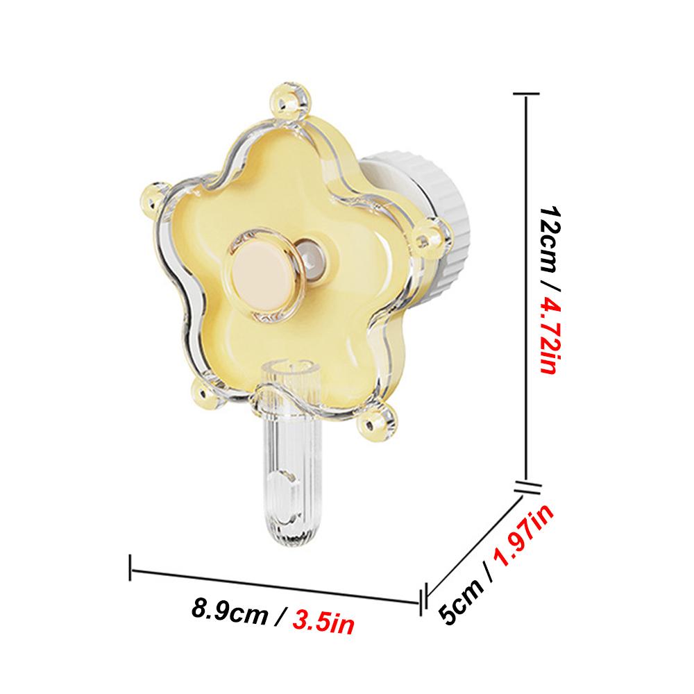 

1PC Flower-Shape Rotating Wheel Parrot Foraging Feeding Toy for Pet Bird Parrot Hanging Chewing Toy Stress Relief Cage Accessory жовтий