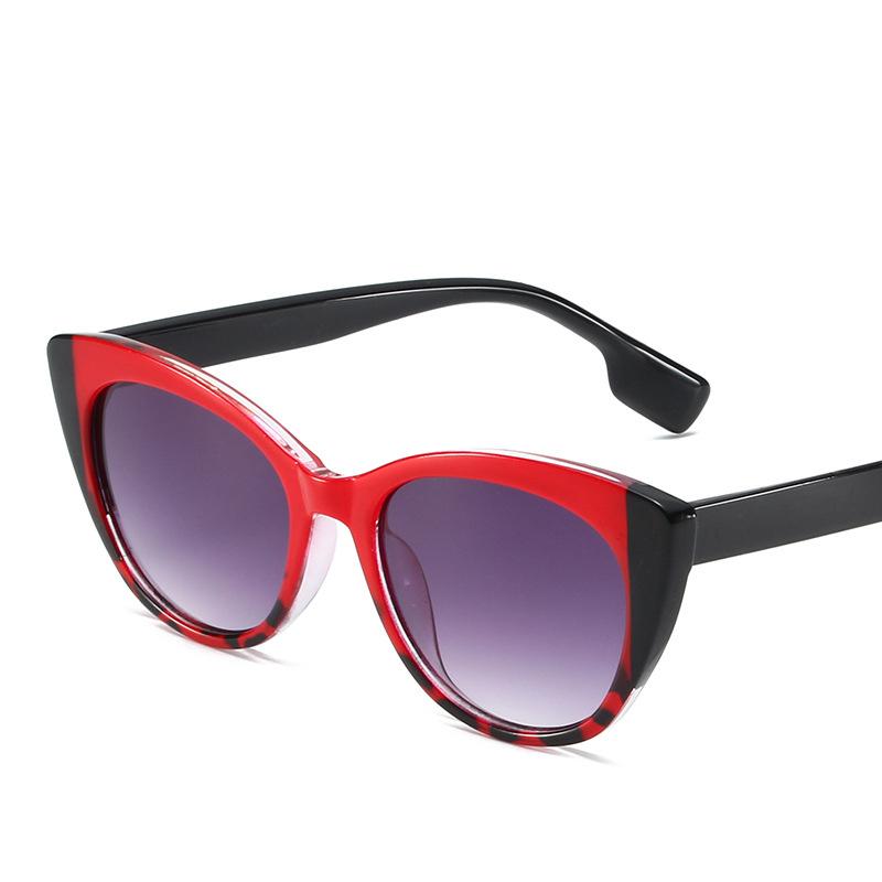 Fashion Big Frame Sexy Ladies Sunglasses Women Luxury Brand Designer Vintage Punk Double Color Shade Sun Glasses