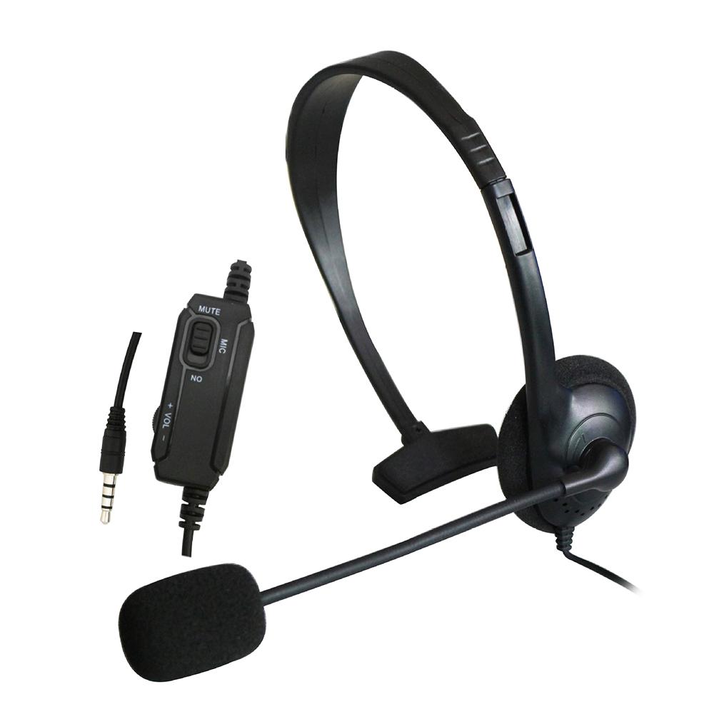 3.5mm Wired Gaming Headphones for PS4 Laptop PC Computer Headset with Microphone Volume Control Mute Button Earphone Helmet