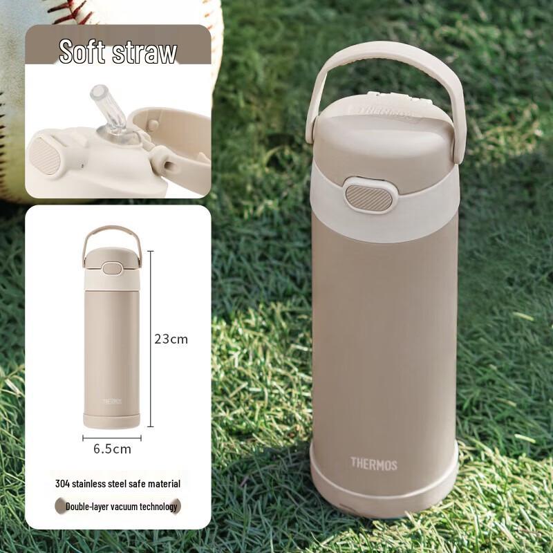 THERMOS TCMQ Portable Insulated Dual-Drink Water Bottle