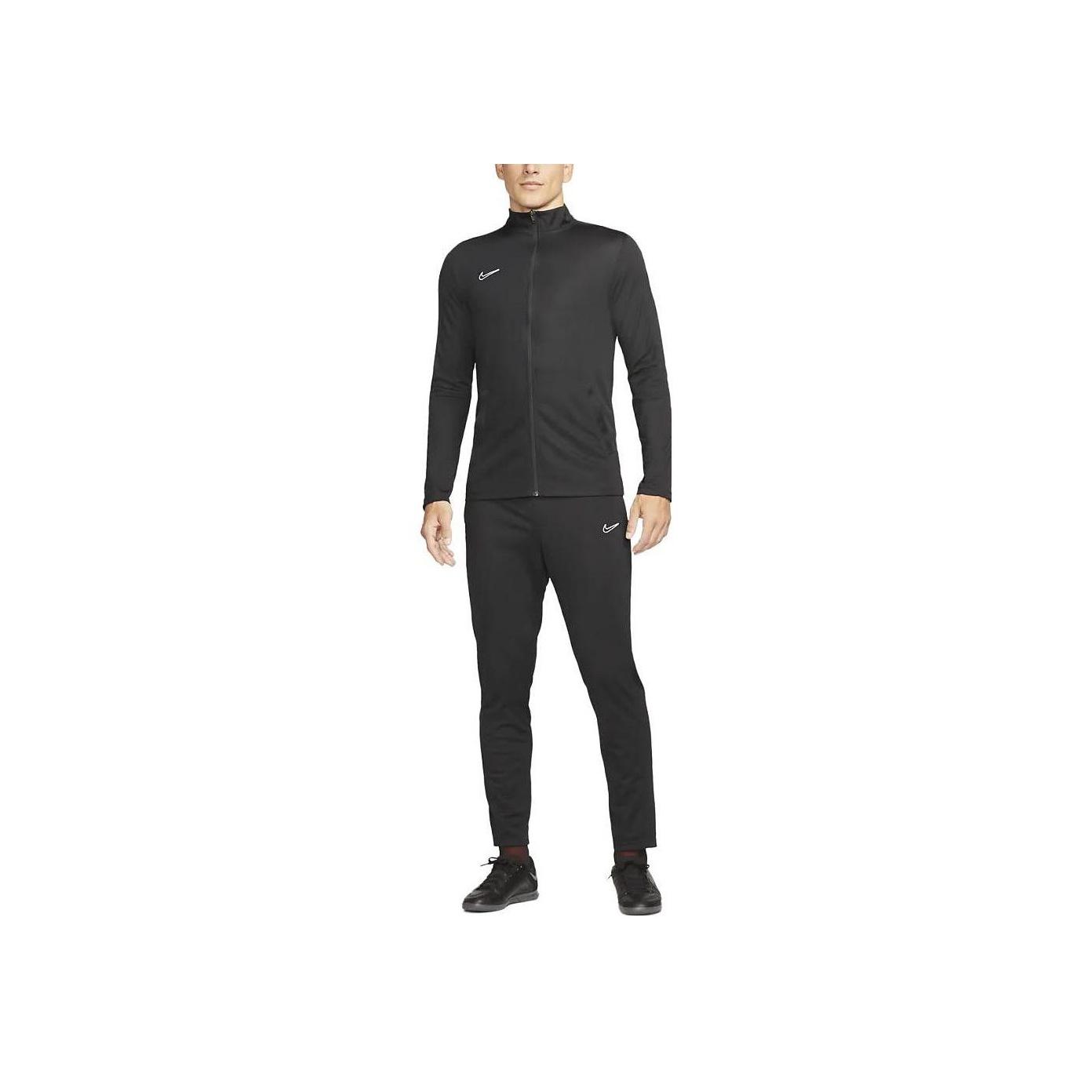 

Nike Dri-FIT Academy Solid Color Stand Collar Zip Long Sleeve Jacket And Casual Pants Set Men Jacket And Pants Set Black DV9753-010 M
