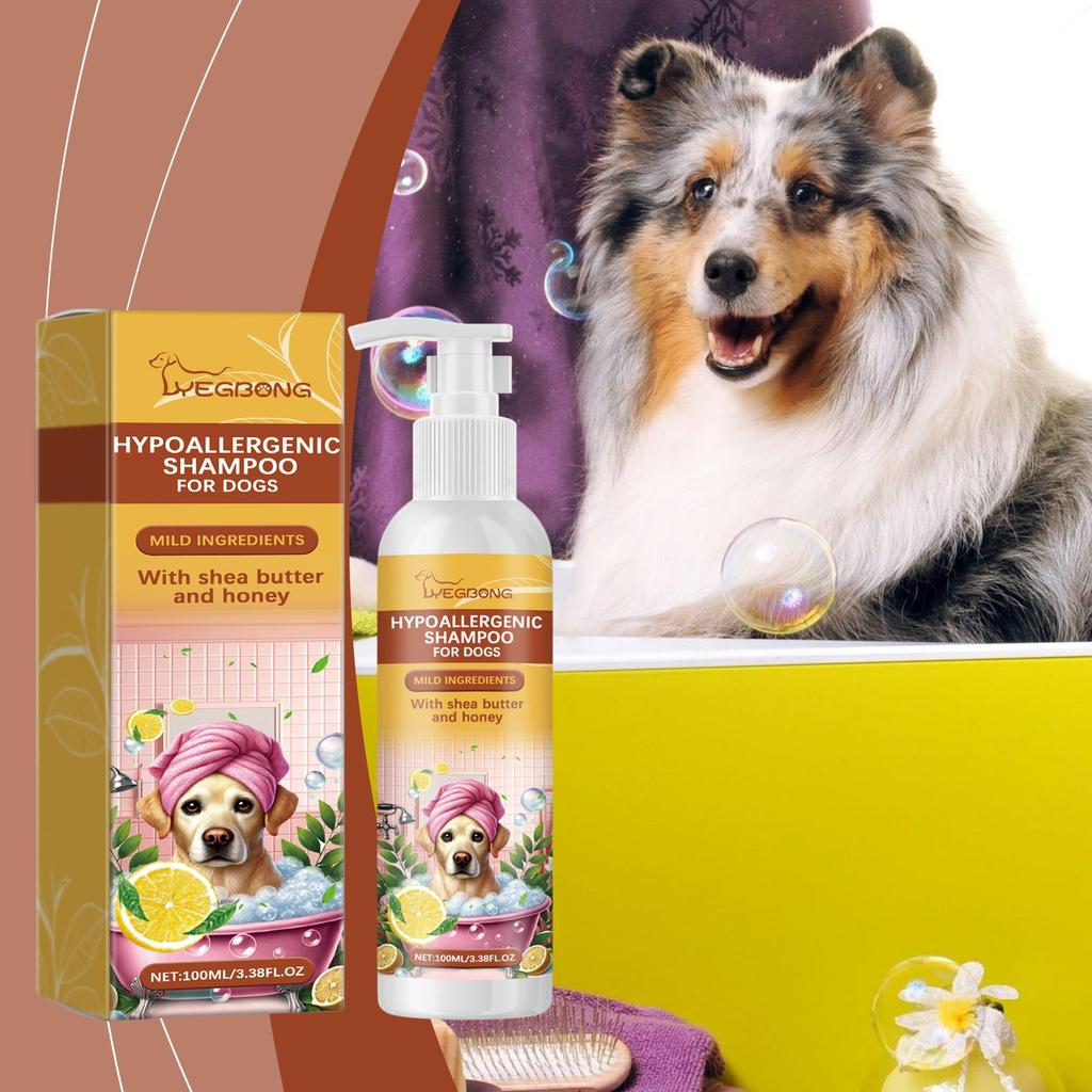 YEGBONG Canine Shampoo Pet Dog Hair Mild Cleansing Shampoo Moisturizing Smooth No Tangle