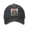 Christmas Cavalier King Charles Spaniel Black and Tan Denim Cap Casual Baseball Caps Adjustable Hat Summer Unisex Baseball Hats