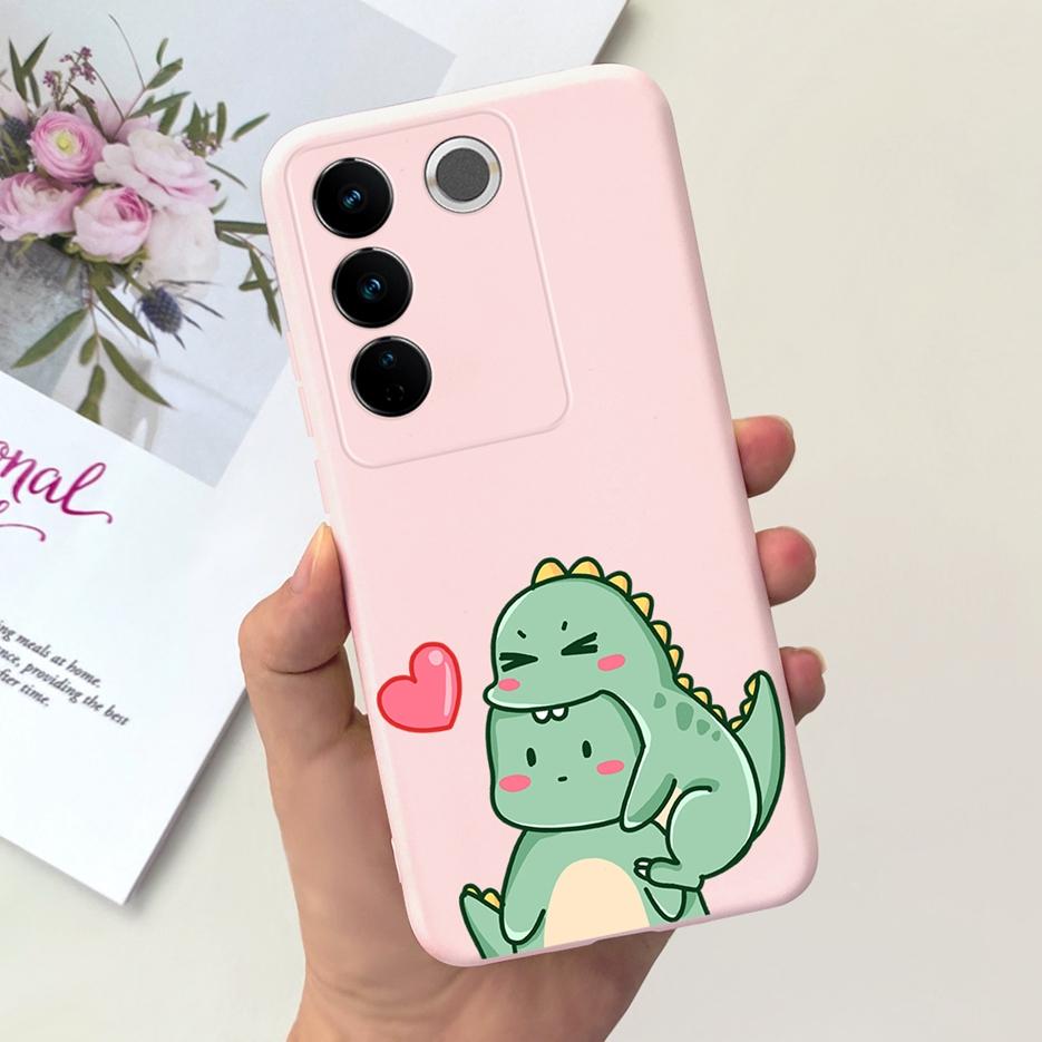 For Vivo V27 Case Vivo V27e V2237 Cute Fashion Painted Cover Soft Silicone Phone Case For Vivo V27 Pro V 27 V27e Back Cover Bags