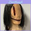 Horror Latex Zombie Mask With Long Hair And Scars For Halloween Costume Party