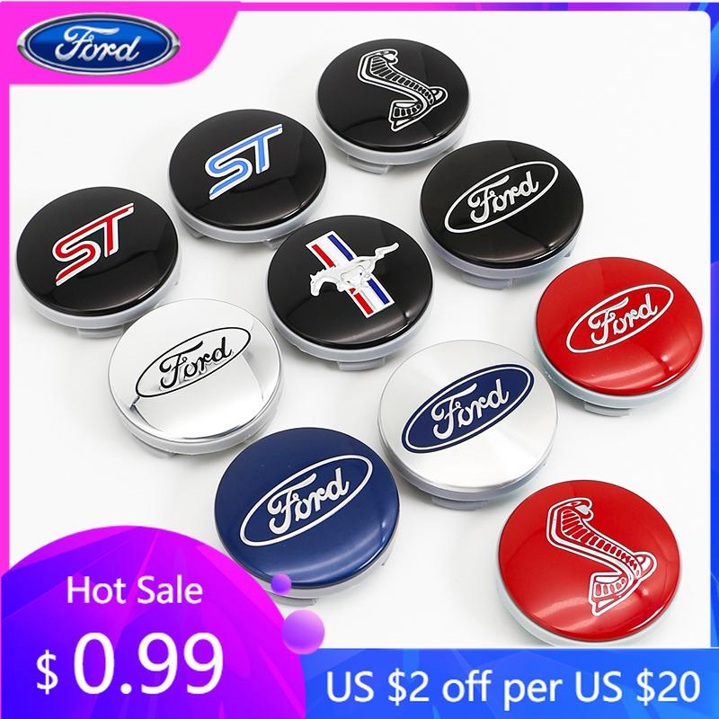 Car Sticker 4Pcs 54mm Car Original Wheel Center Covers Hup Caps Decoration For Ford Focus MK2 Fiesta Mondeo Galaxy Falcon Territ