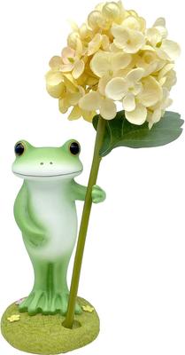 Daikai Kopo Artificial Flower Set Frog with Flowers X X 74178 8.4 8.4 16.1cm