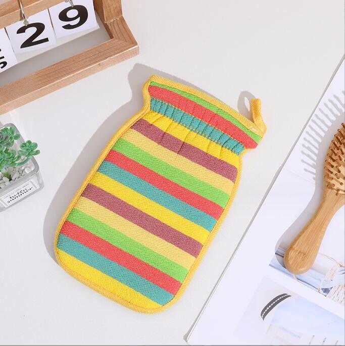 Dual-Sided Bath Scrubber Gloves: Painless Stain Remover with Coarse & Fine Sand for Adults