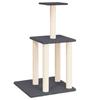 VidaXL Cat Tree with Sisal Scratching Posts Dark Grey 85.5 Cm 171740