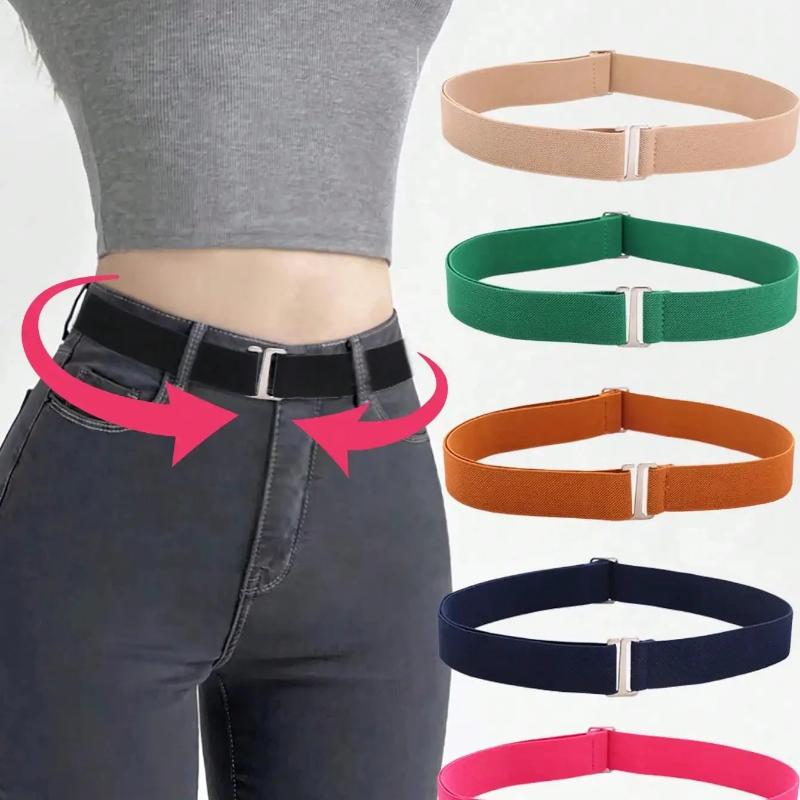 1pc Women's Elastic Comfortable & Adjustable One-Size Anti-Slip Pants Belt, Fits Most