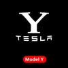 Car Sticker 2025 New Tesla 2pcs For Tesla Model Y 3 S X Door LED Logo Projector Puddle Light Super Bright Welcome Light Laser Sh