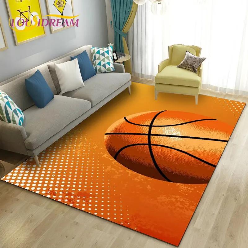 

3D ковер для баскетбола, большой ковер для гостиной, спальни, дивана, коврик для кухни, украшение для кухни, детский нескользящий напольный коврик для игр 40x60cm