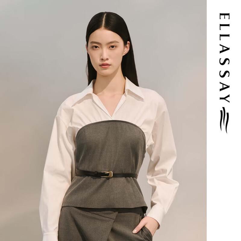 ELLASSAY Women's Elegant Commuter Long-Sleeve Shirt