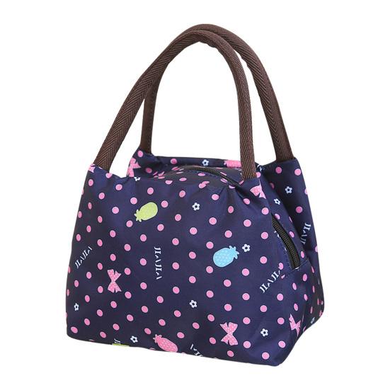 Lunch Bag Portable Large Opening Waterproof Oxford Bento Bag Lightweight Tear-Resistant Work Lunch Carrier for Women Men Hiking Picnic