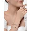ZAVERI PEARLS Set of 2 Rose Gold Contemporary Cubic Zirconia Brass Kada Style Bracelet For Women-