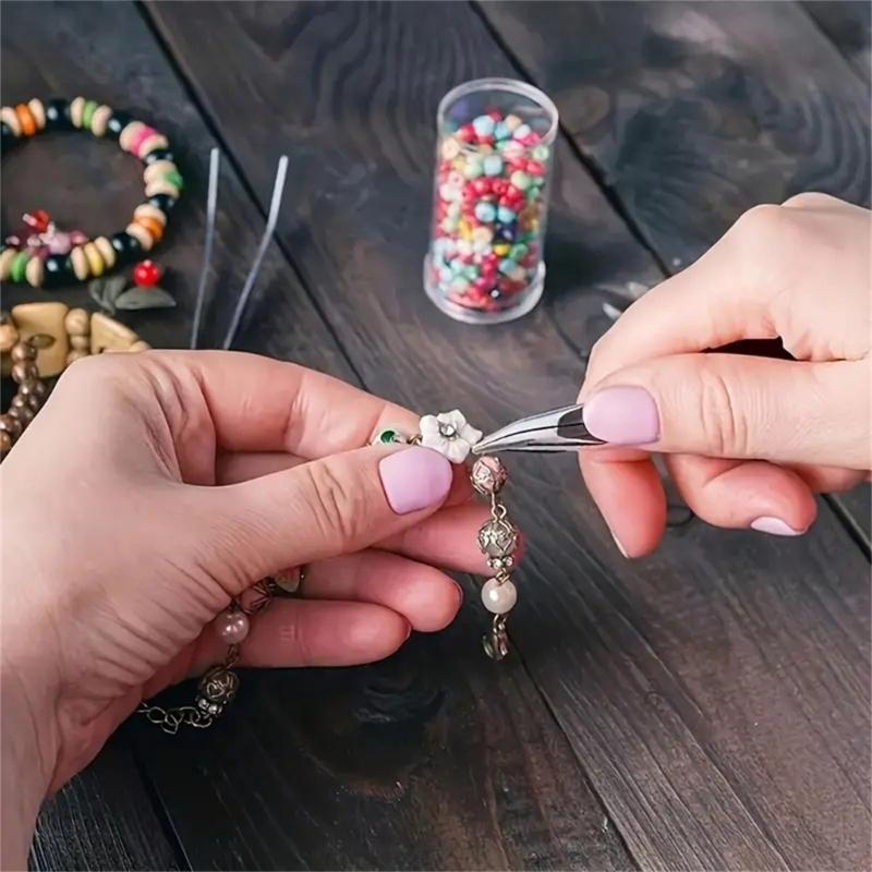 Praktická sada kleští na šperky Základní řemeslné potřeby Nástroje pro návrhy šperků Korálkování a opravy Módní doplněk