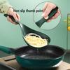 Ustensile de gătit de bucătărie, strecurătoare de alimente din silicon cu mâner, lingură mare pentru strecurătoare, lingură cu fante, rezistentă la căldură