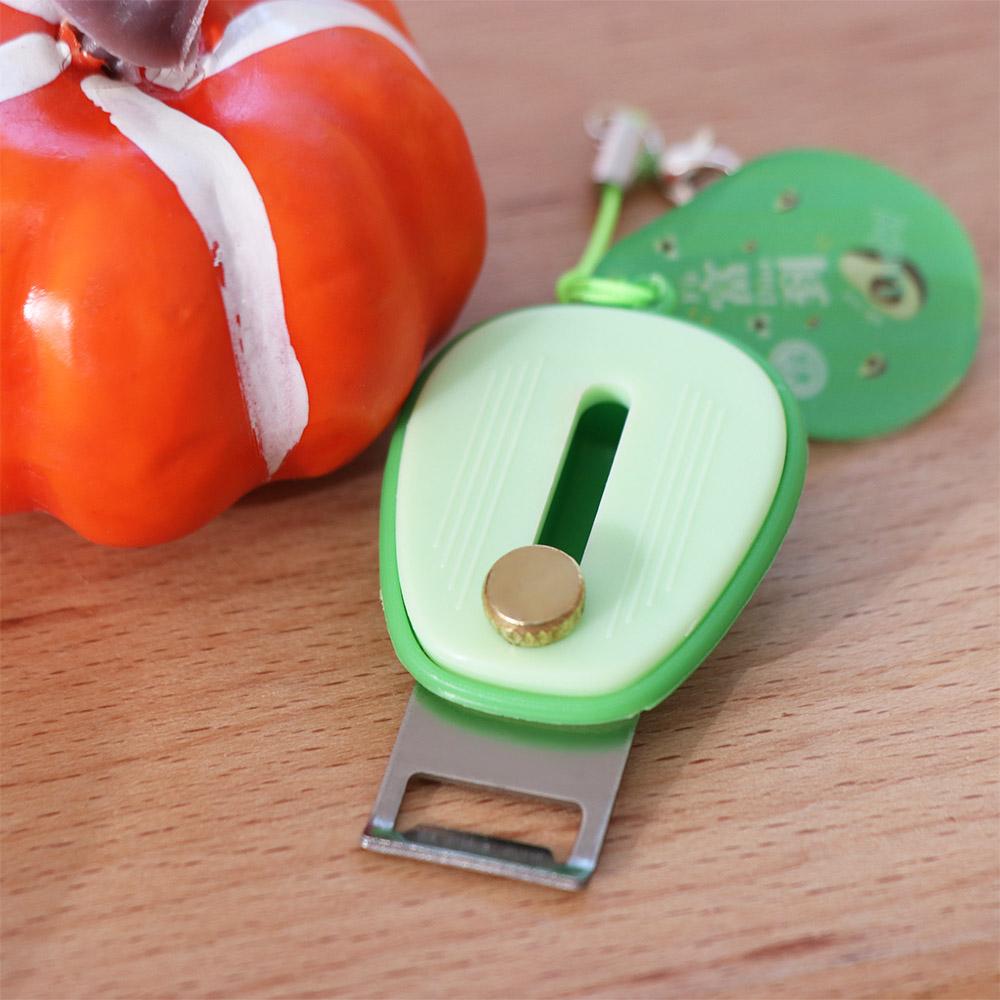 Foldable Anti-Lost Keychain Peeler Retractable Design Multi-Functional Peeler Picnic