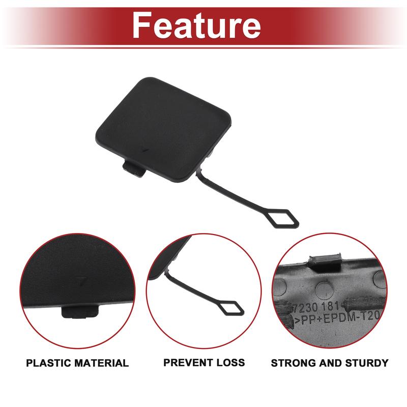 X Autohaux Car Tow Hook Cover Cap for BMW X3 xDrive28i No.51127272415 No primer base color