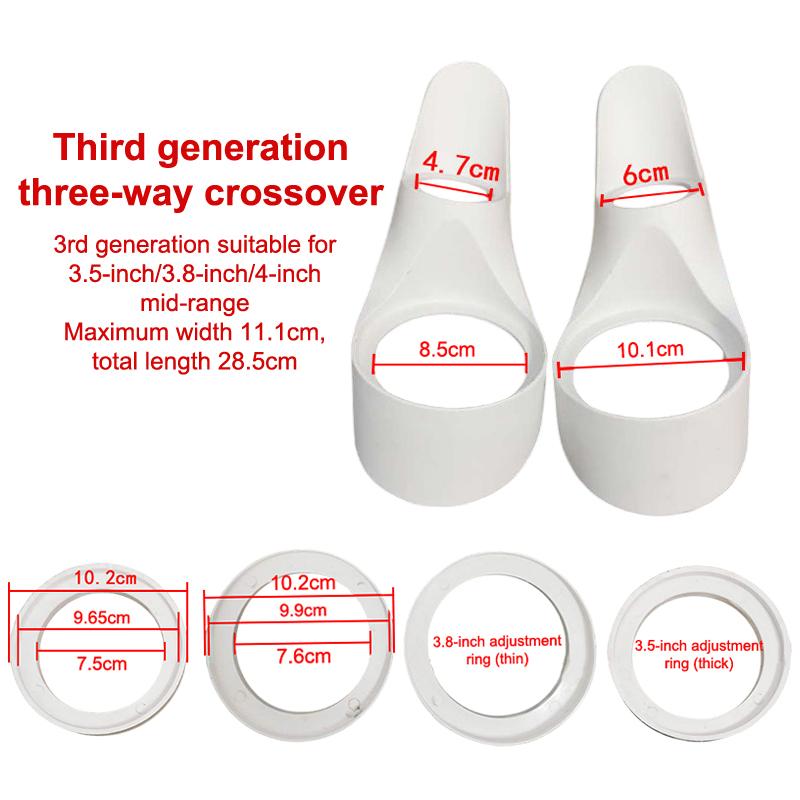 

Premium Pair of A-Pillar Tweeter Holders with Gasket for 3/3.5inch or 3.8/4inch Car Stereo Speakers