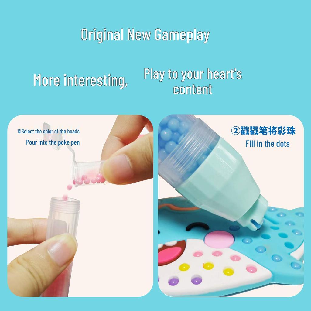 DIY Children's 3D Bead Pen & Sticker Painting Toy - Creative Educational Decor