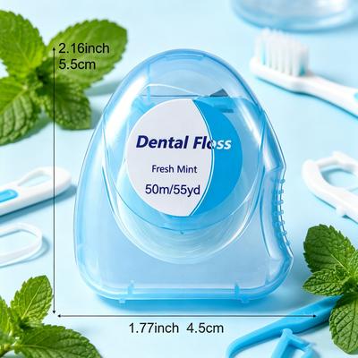 (Affordable Mint Floss Roll) -2PCS - Practical Tool for Cleaning Interdental Gaps - Essential for Daily Life