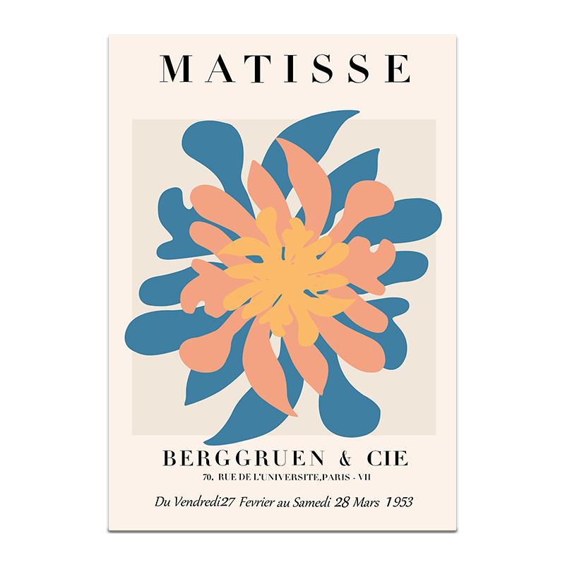 Henri Matisse Poster Flower Canvas Painting Art Nordic Leaf Posters Prints Wall Pictures for Living Room Home Decor Unframed