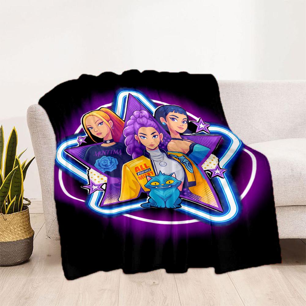 Huntrix: Future Heroes Unite Blanket Ultra-Soft Suitable for Bedding Couch Office Chair for All Seasons Warmthful Decor