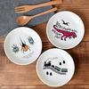 EAST Table Small for Totoy Train Made In Dishwasher and Microwave Safe Children's Plate, Lightweight, 12cm, Boys, Design, To-00303, Japan, Cute,