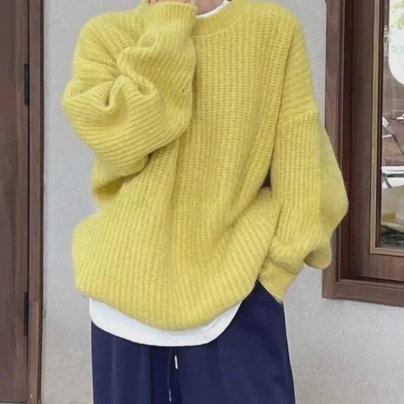 "Korejský růžový volný svetr": Styl první lásky pro ženy - Móda podzim/zima 2024"