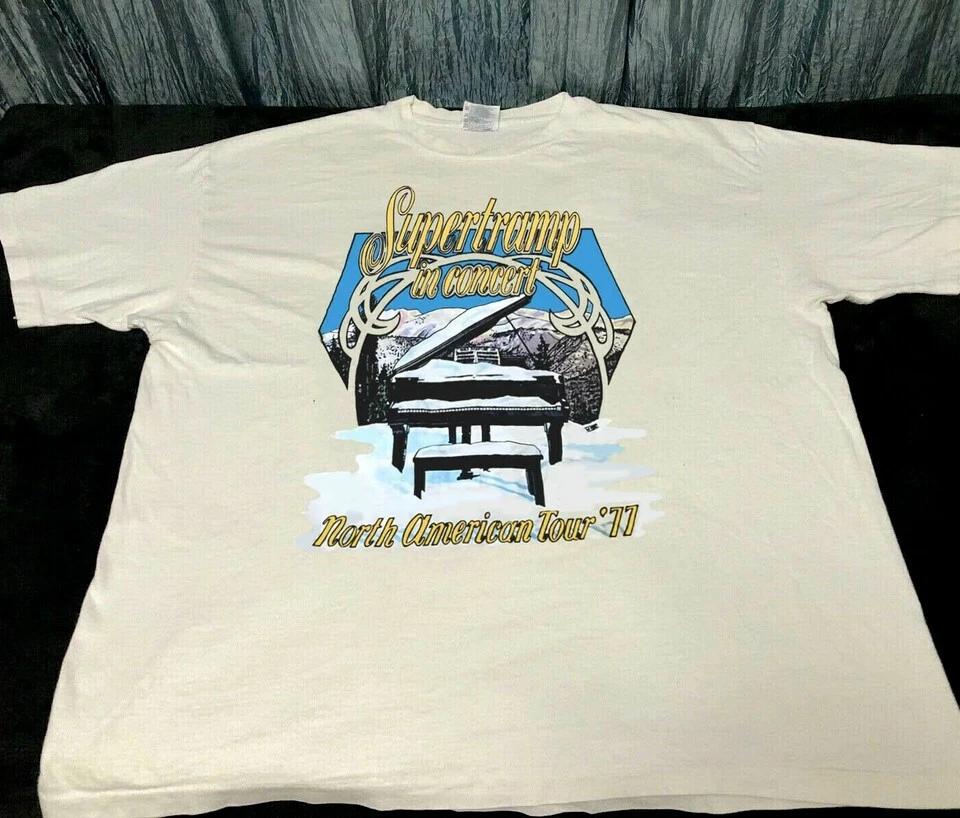 

SUPERTRAMP Band Short Sleeve Gift For Fan White Size S-5XL Shirt OM99 4XL