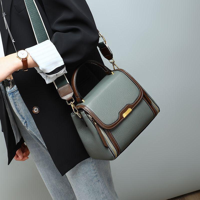 Explosive Women's Bag, New Light Luxury Retro Handbag, Simple and Minimalist Small Square Bag, Single Shoulder Diagonal Cross