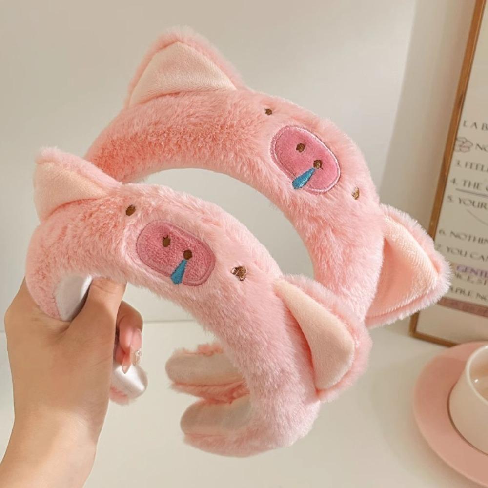 Non-slip Cartoon Headband Plush Doll Penguin Hair Hoop Creative Plush Hairband Girls
