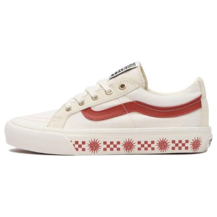 

Vans Sk8 Low Модный принт Повседневная спортивная обувь Низкий верх Обувь для скейтборда Унисекс Кроссовки Красный Белый VN0A4UWIB80 36.5