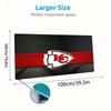 Kansas City Chiefs Color Mouse Pad Large Gaming Table Cushion Non-slip Laptop Tablet Big Mousepad XXL Mat Mini PC Playmat With Lock edge