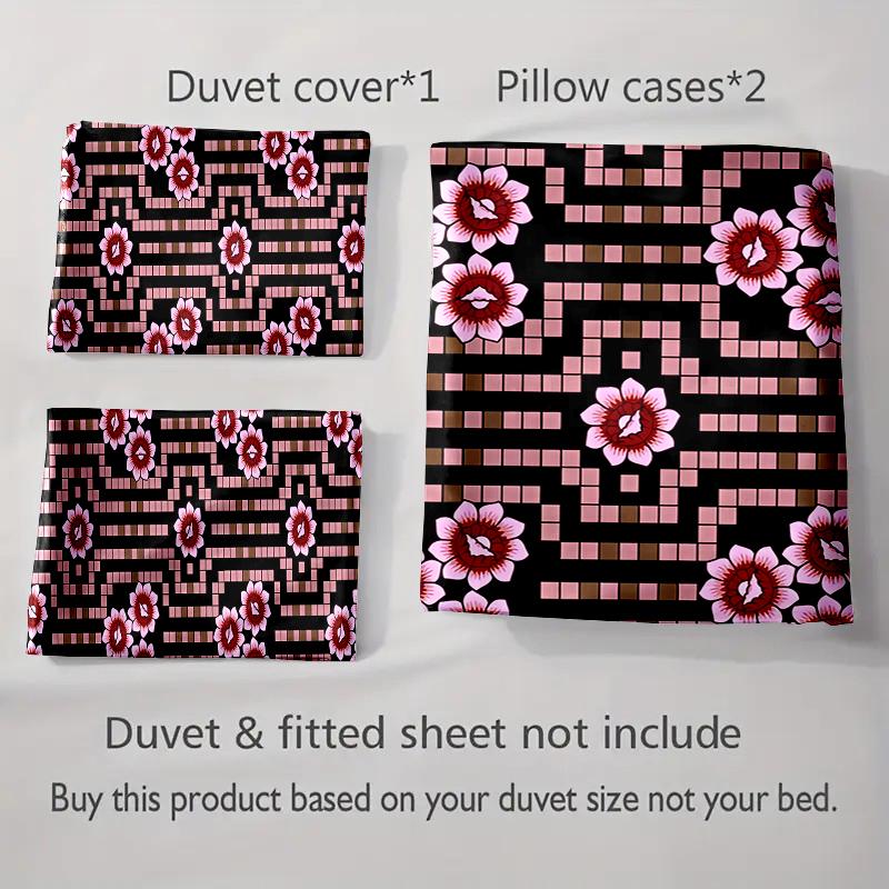 Geometric, floral, striped. Bedding Duvet cover sets Duvet covers Pillowcases gifts (1 * Duvet Cover 2 * Pillowcases, without duvet insert)