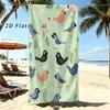 Cute Ladybug Colorful Daisy Butterfly Print Beach Towel Quick Dry Microfiber Large Towel For Pool Beach Bath Outdoor Use