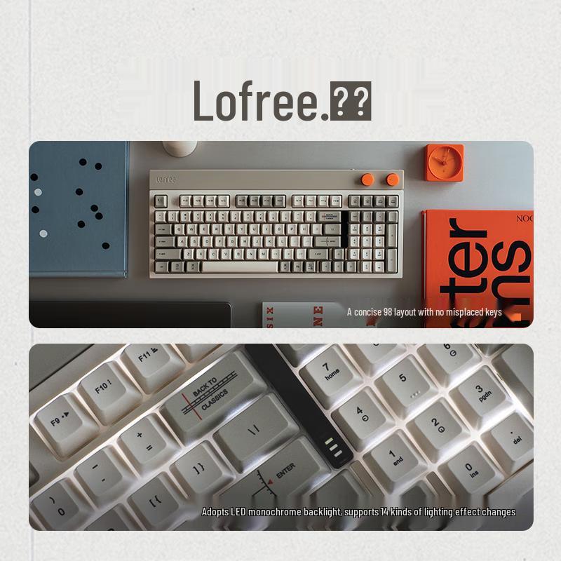 Lofree Small Square Tri-Mode Mechanical Keyboard