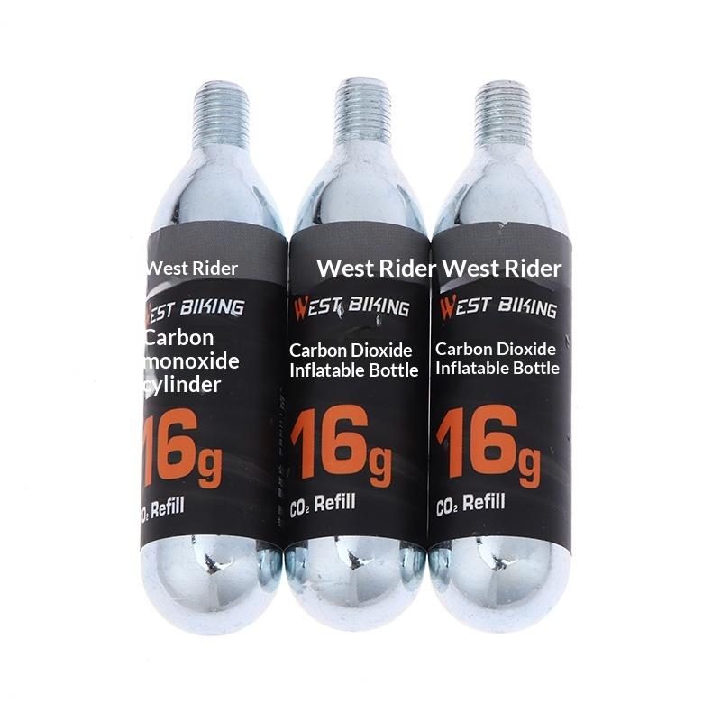 16G Co2 Cartridge With Threaded Connection Bike Tire Inflator Mini Pumps High-Pressure Cylinders For Road Mtb Bicycle