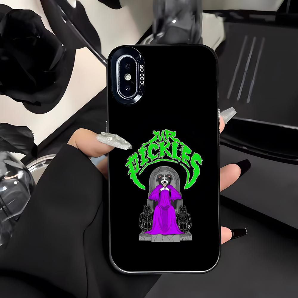 MR Pickles Phone Case For IPhone 17 Air 16 E 15 14 Plus 13 12 11 Pro Max Colored Silver Cover
