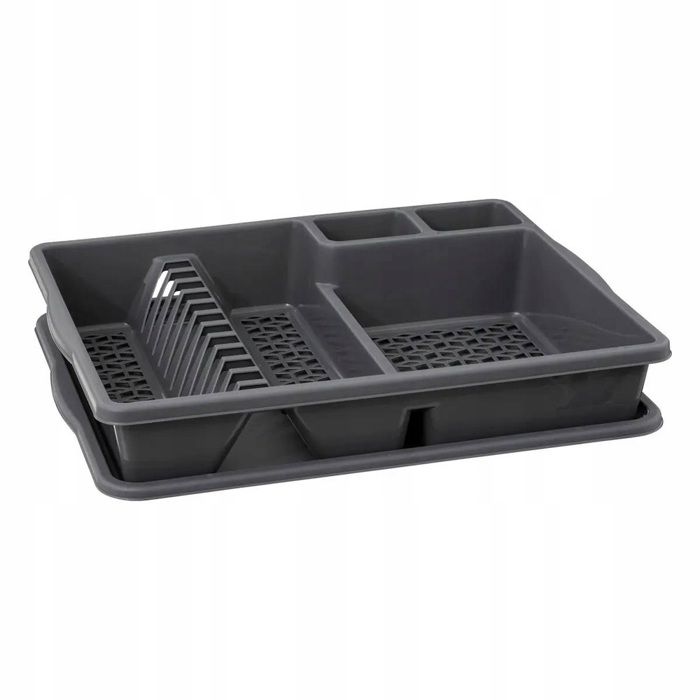 Egouttoir À Vaisselle - PVC - 38x47,5x9 Cm - Gris Clair Ou Foncé