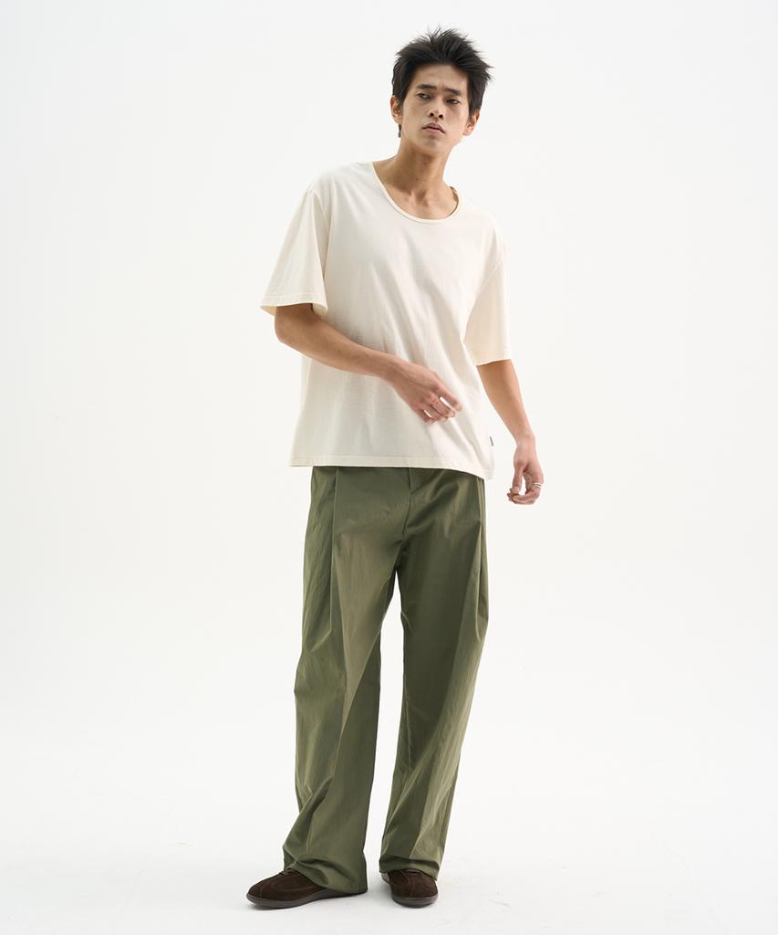 TRIP LE SENS Basic U-Neck Silket Cotton T-Shirt_10 Colors (F Type)