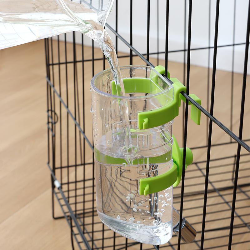 2026 New Hanging Pet Water Bottle Automatic Cat Dog Feeder Cup Clip on Cage Water Dispenser for Small Animals MIT