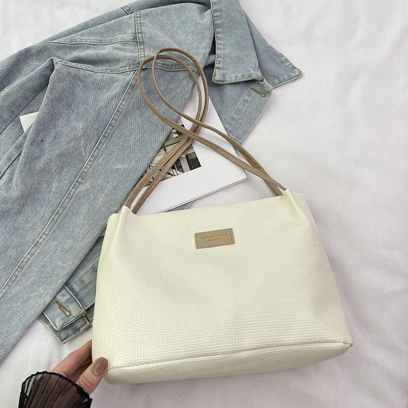 High Value Bag, Women'S Trendy Fashion Texture Shoulder Bag, Popular Foreign Style, Versatile Commuter Bucket Bag