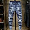 Spring Autumn Cargos Men's Clothing Straight Cargo Slim Casual Original Designer Cowboy Work Splice Jeans Pants Trousers