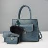 High Quality Leather Women Crossbody Shoulder Bags  New 3 Piece Set Luxury Purses and Handbags Women Bags