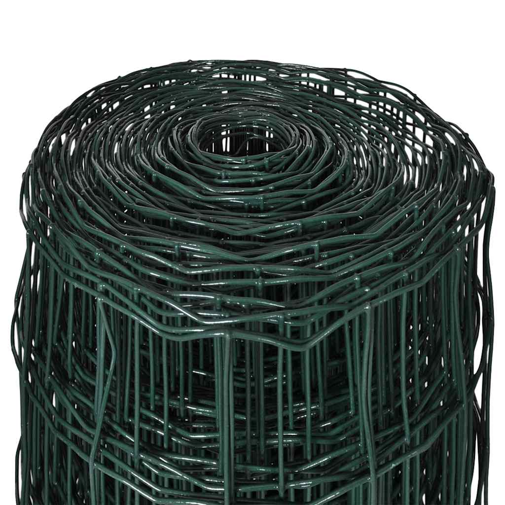 Vidaxl Euro Fencing, Steel, 25 X 1.2 M, Green