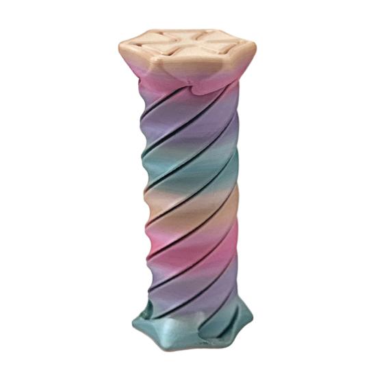 3D Printed Spiral Toy Repeating Rotation Expanding Spiral Passthrough Sculpture Figurine Stress Relief Kids Adults Mini Spiral Fidget Toy