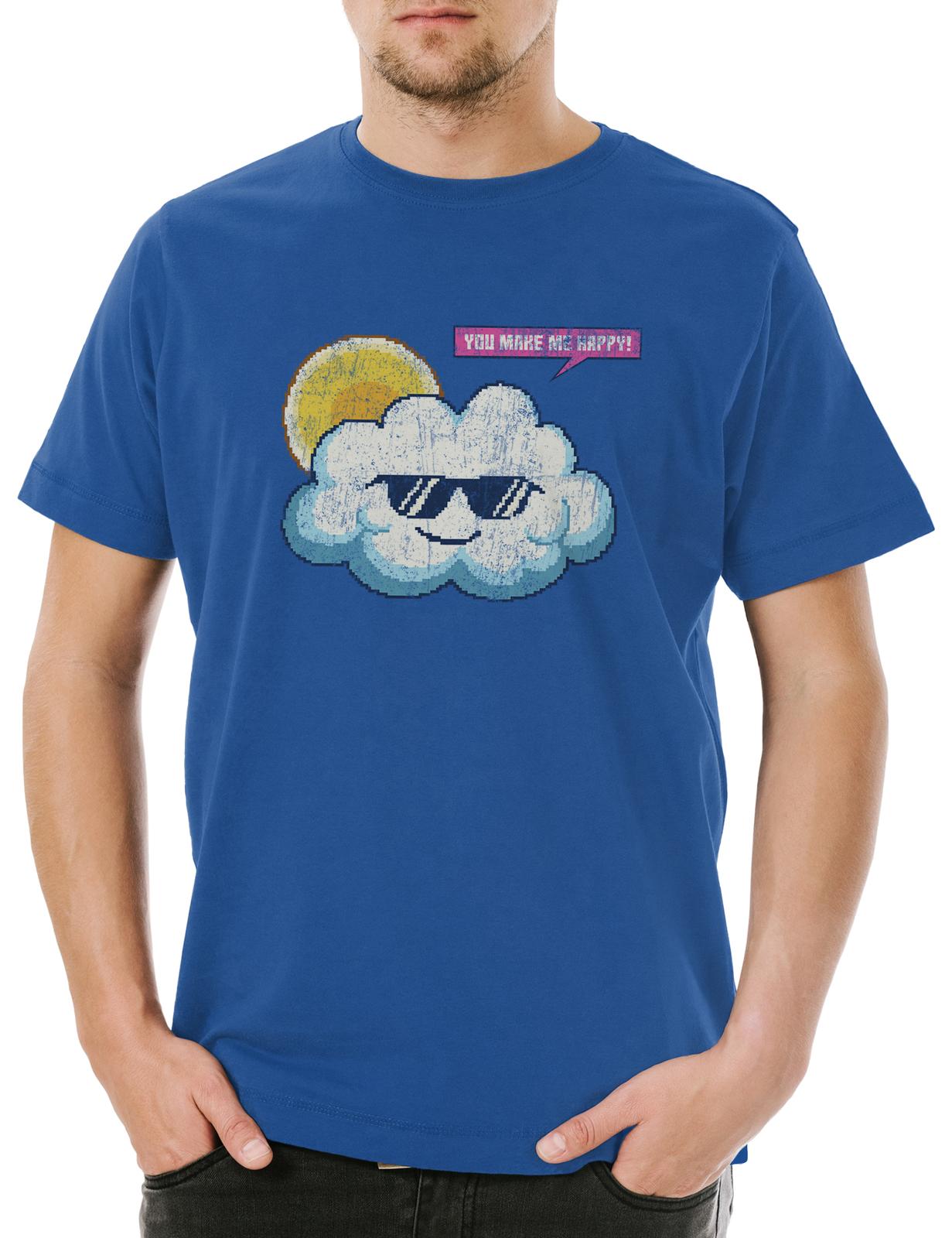 Cloud You Make Me Happy Mens T-Shirt Mens Womens Tees Top You Make Me Happy Be Love Love XL