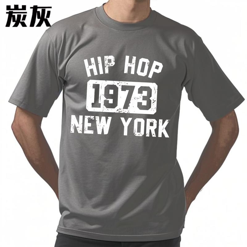 Big Size Summer Man tshirt Hip Hop 1973 New York Short Sleeve Soft Oneck Tshirt Men Tshirt Funny tshirt Round Neck Tee